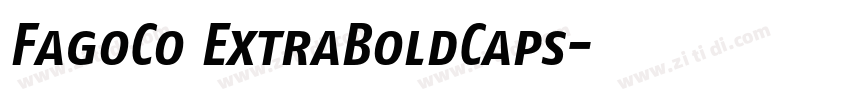 FagoCo ExtraBoldCaps字体转换
